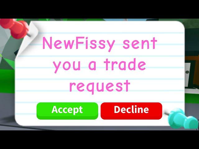 roblox: NEWFISSY TRADED ME IN ADOPT ME?! 