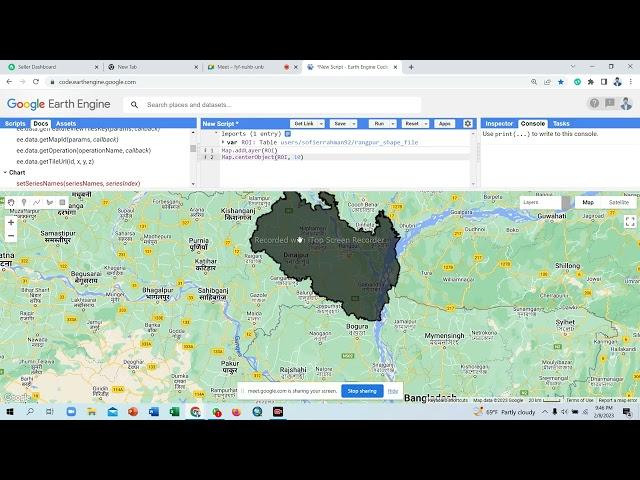 Google Earth Engine Asset tab shapefile show in map layer