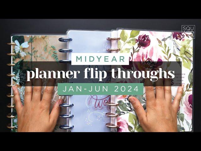 MIDYEAR PLANNER FLIP THROUGHS :: Jan-Jun 2024 Completed Faith, Health, and Agenda Planner Pages