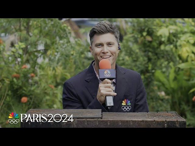 SNL's Colin Jost has jokes reporting live from Teahupo'o, Tahiti | Paris Olympics | NBC Sports