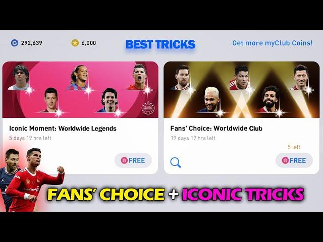 FANS' CHOICE + ICONIC MOMENT TRICKS!! - PES 2021 MOBILE