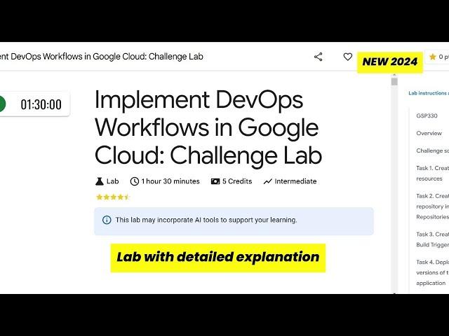 Implement DevOps Workflows in Google Cloud Challenge Lab| GCP Lab with Detailed Explanation - NEW