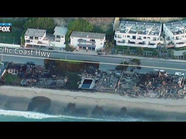 Palisades Fire levels oceanfront homes on PCH