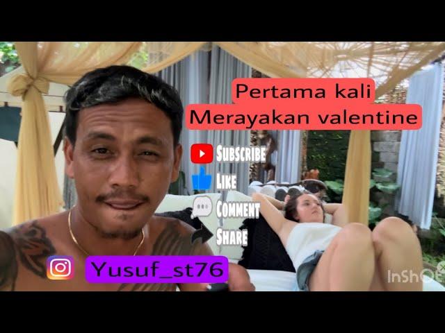 Hari valentine yang berkesan untuk saya #bali #bule #valentinesday