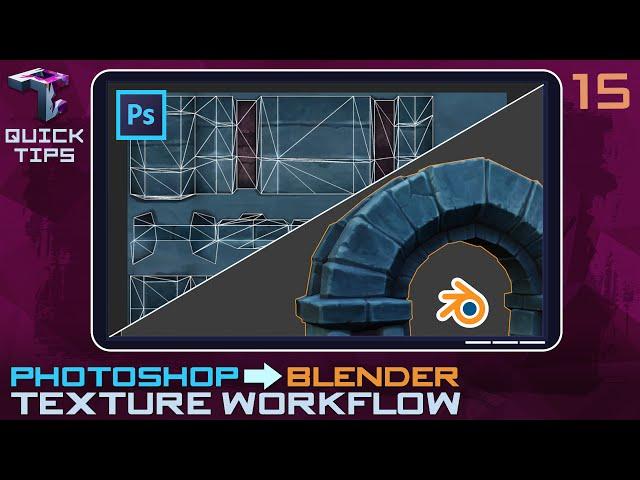 QUICK TIPS | Update Handpainted Blender Textures In Near Real-time Using Photoshop