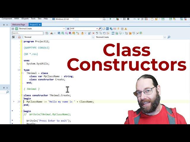 Class Constructors, Sometimes Not What You Expect - Delphi 215