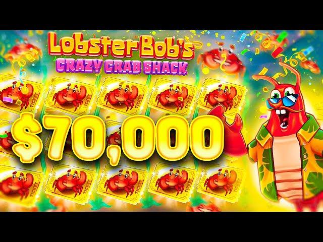 The MOST INSANE LOBSTER BOB'S SESSION!!($70,000 WIN)  TOP 5 RECORD WINS OF THE WEEK!