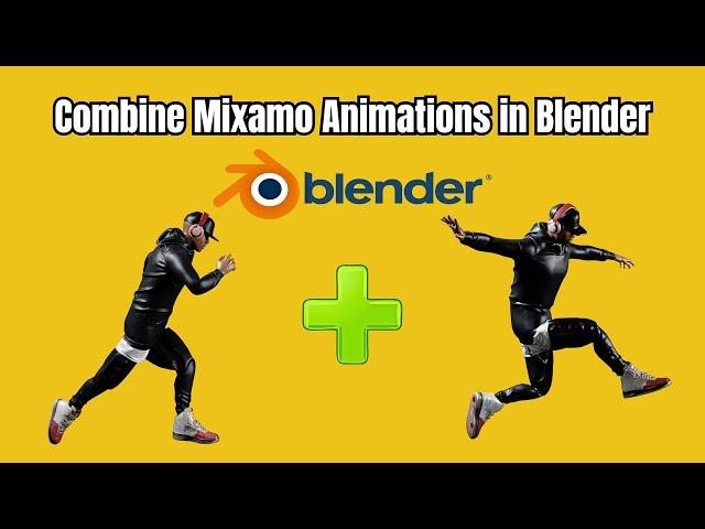 How to combine mixamo animations in blender (Simple Method)