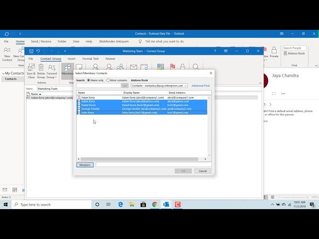 How to Create Contact Groups in Outlook - Office 365