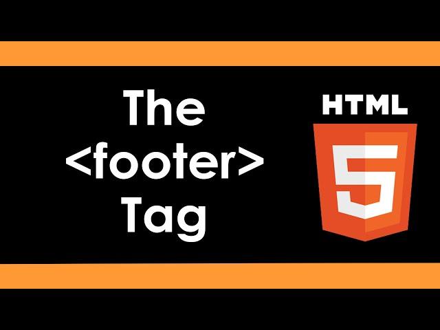 Intro to HTML5: The Page Footer Tag - Part 8