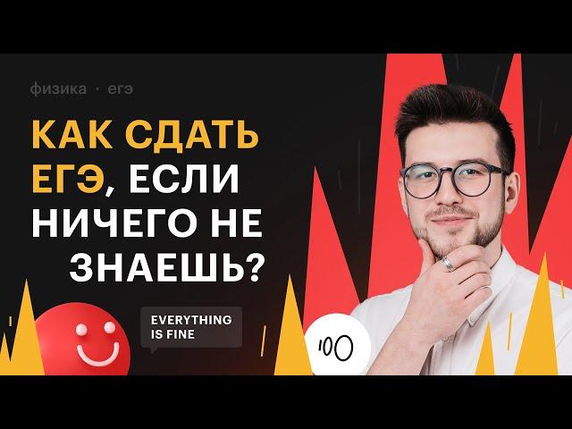 Как сдать ЕГЭ по физике, если ничего не знаешь?