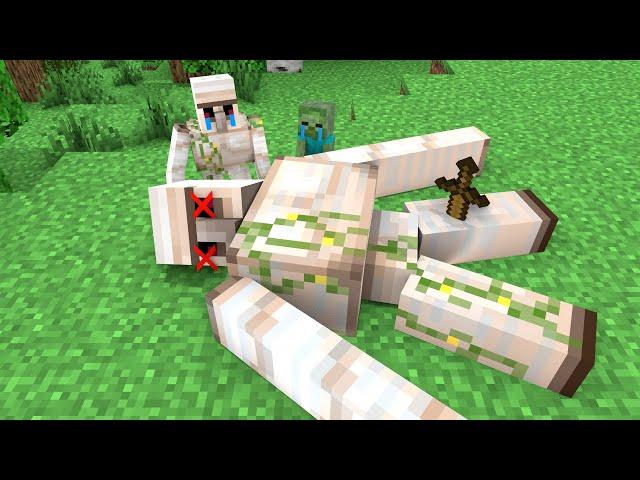 R.I.P Iron Golem - Sad Story - Happy Ending - Minecraft Animation