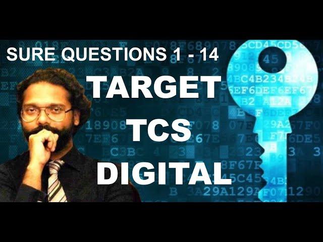 TCS DIGITAL APTITUDE QUESTIONS WITH SOLUTIONS PART 1 Q. NO. 1 - 14 | By Mohit Jain | Sure Questions