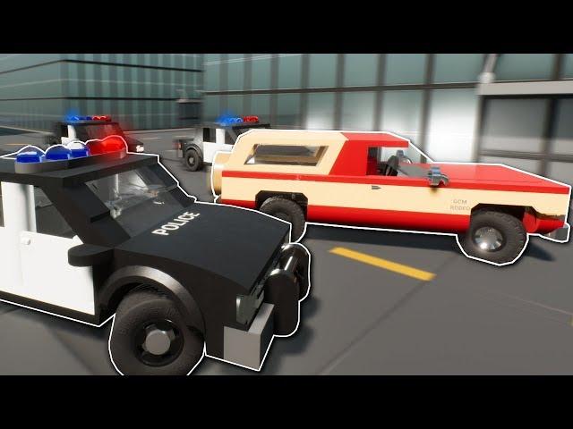 HUGE POLICE CHASE! - Brick Rigs Multiplayer Gameplay - Lego Cops and Robbers Chase