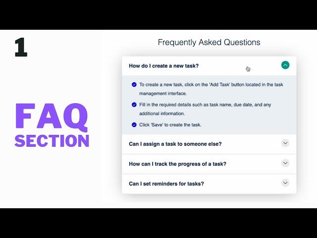 How To Design FAQ Accordion Using HTML, CSS & JavaScript (Part 1)