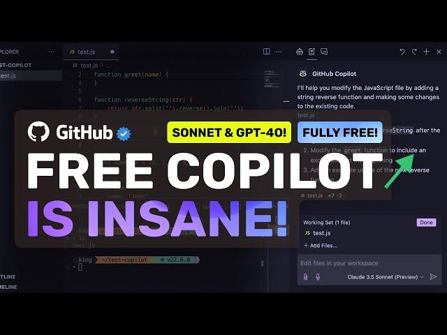 Github's FREE Copilot VSCode: This Is THE BEST FREE AI Editor that Beats CURSOR, V0 & Bolt!