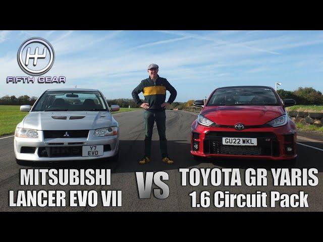 EVO VII vs GR Yaris 1.6 Circuit Pack - Shootout OLD VS NEW | Fifth Gear