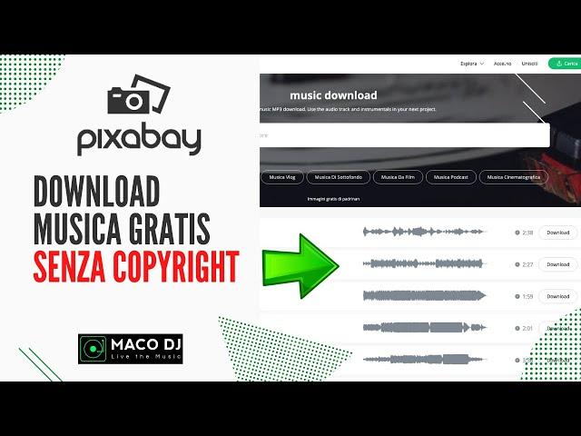 Come scaricare musica gratuita su Pixabay senza Copyright