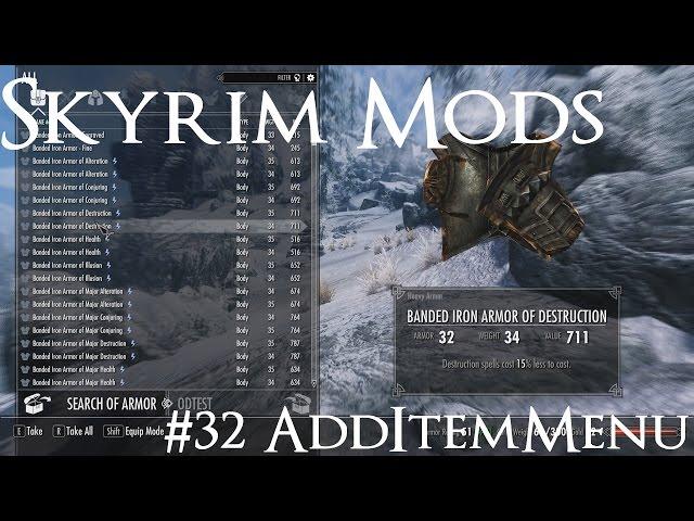 Skyrim Mods #32: AddItemMenu - Ultimate Mod Explorer