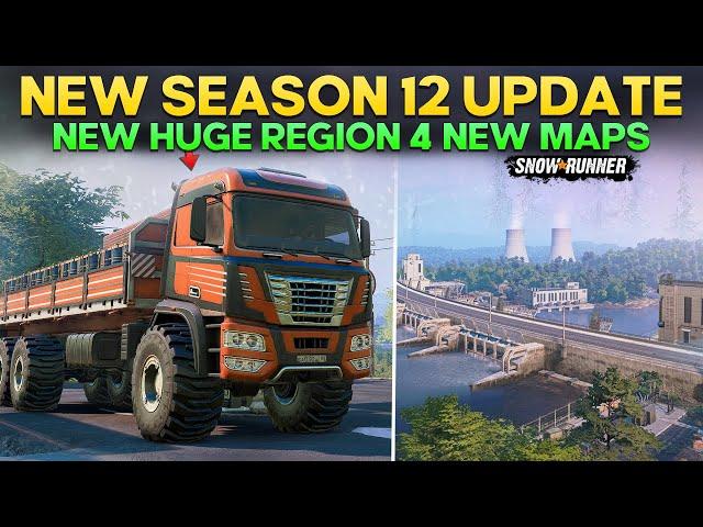 New Season 12 Update New Huge Region Out with 4 New Maps in SnowRunner Everything You Need to Know