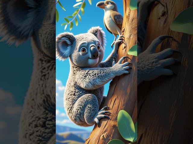  Sleepy Koala in Trouble! Will He Fall? 