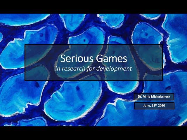 Serious Gaming in Research for Development