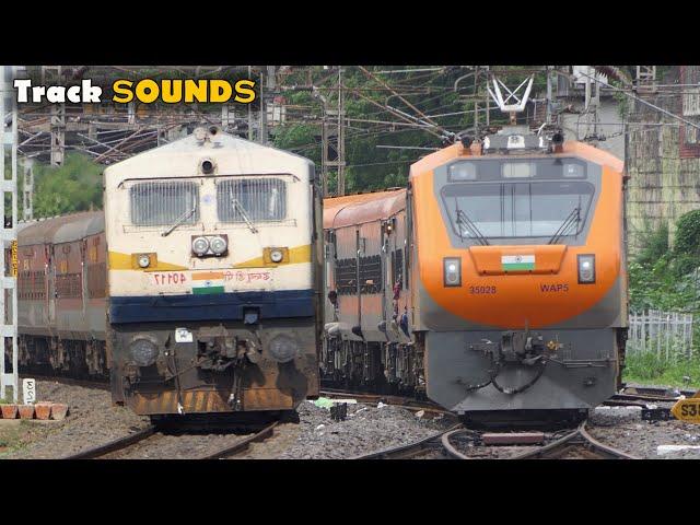 ICF Track SOUNDS vs LHB Track SOUNDS | Diesel and Electric TRAINS | Indian Railways