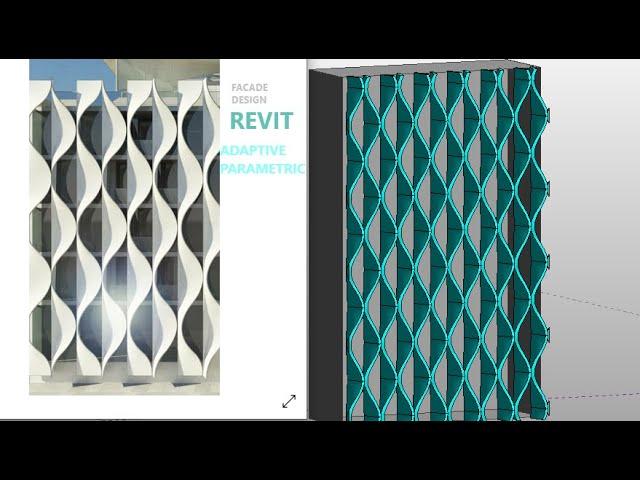 Revit Adaptive Parametric Modelling  (Stefiano mateoni Wave Facade Design)