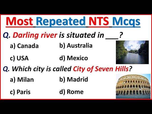 NTS Most Repeated Mcqs | NTS Most Important questions | NTS Test Preparation 2023 | Knowledge Portal