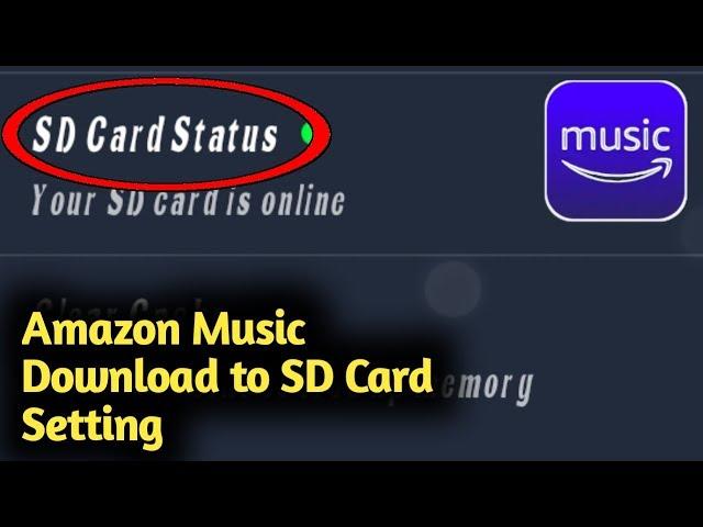 Amazon Music Download to SD Card Setting