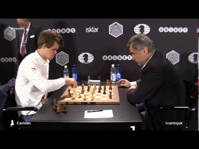 Vassily Ivanchuk Jumps After Checkmates Magnus Carlsen ! World Blitz Championship 2015