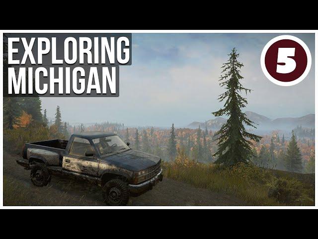 Exploring Black River, Michigan & Drowned Highway Truck Rescue | SnowRunner Career | Episode 5