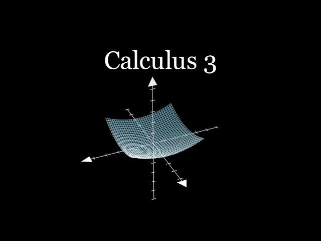 ALL of calculus 3 in 8 minutes.