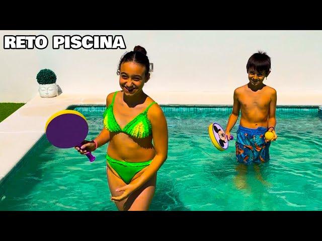 Creamos el Reto Definitivo entre Manuelita y Davilito en la Piscina