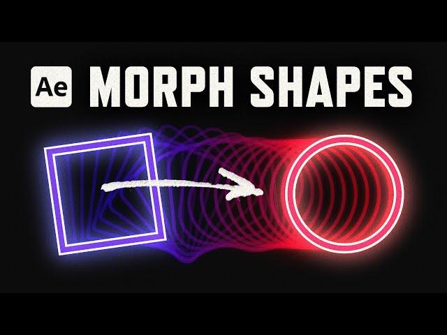 How to Morph Shapes in After Effects!