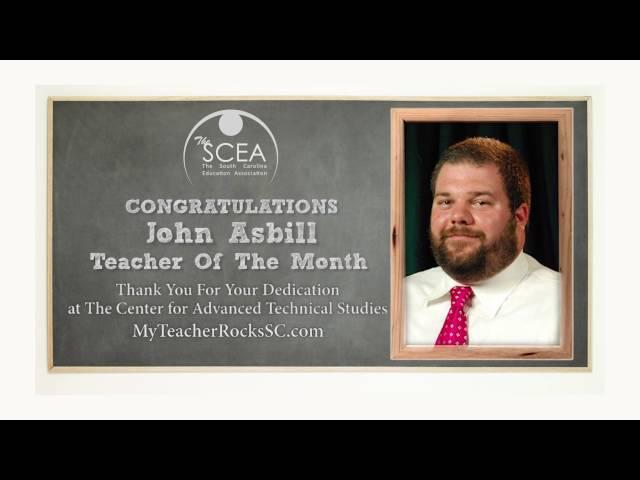 The SCEA - Teacher of the Month - October 2016