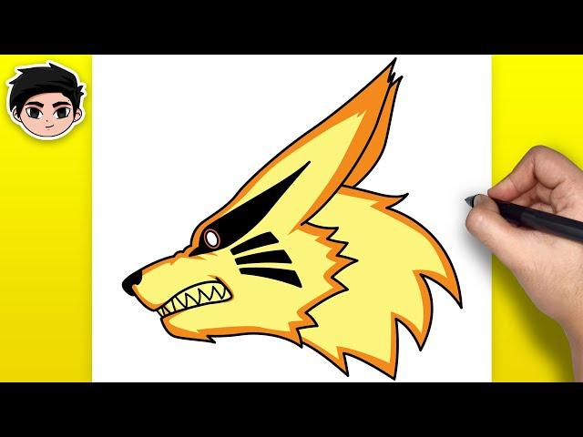 How to Draw Kurama from Naruto | Easy Step-by-Step