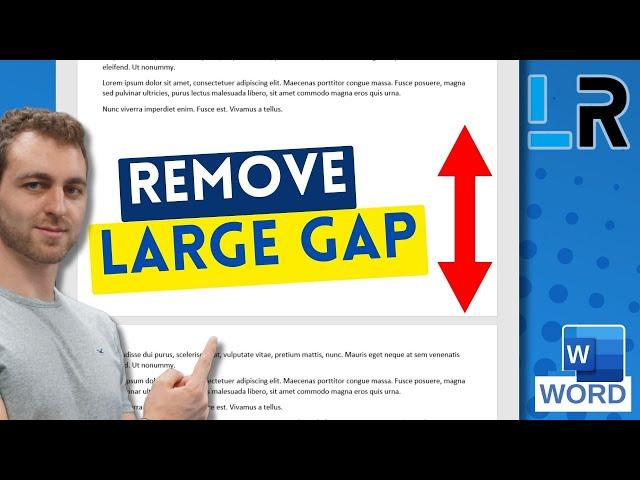 MS Word: Large gap at bottom of page  5 SOLUTIONS to remove