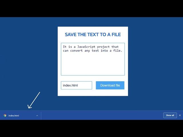 Save Textarea Text to a File using JavaScript | Create & Save Files In Javascript