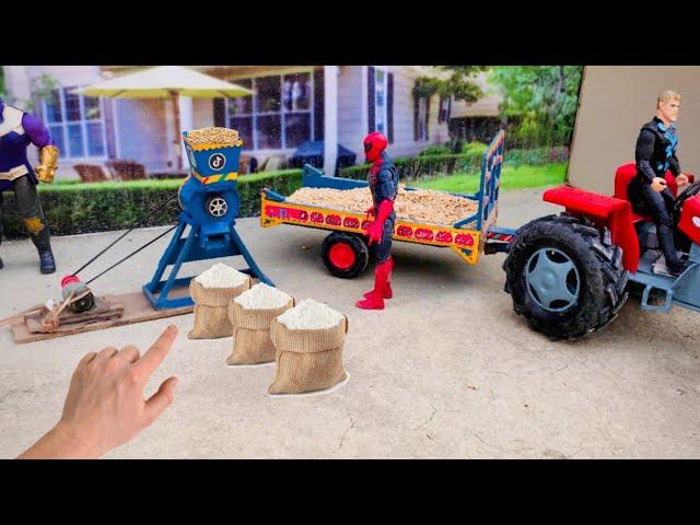 Mini tractor  mini farming video | diy tractor video | science project | mini atta chki