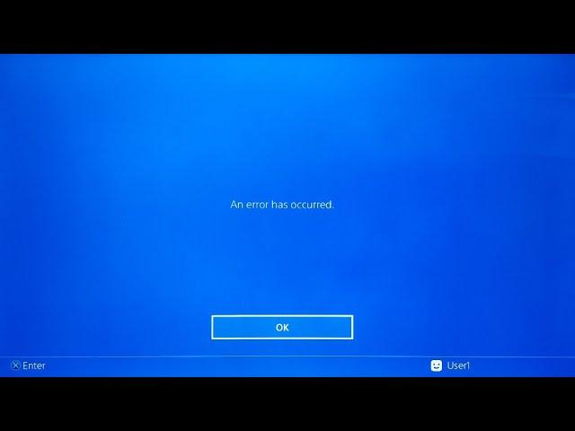 Fixed An error has occurred when Sign in to PSN on PS4