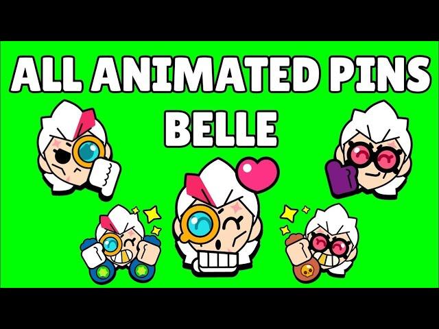 All Animated Pins BELLE l Brawl Stars