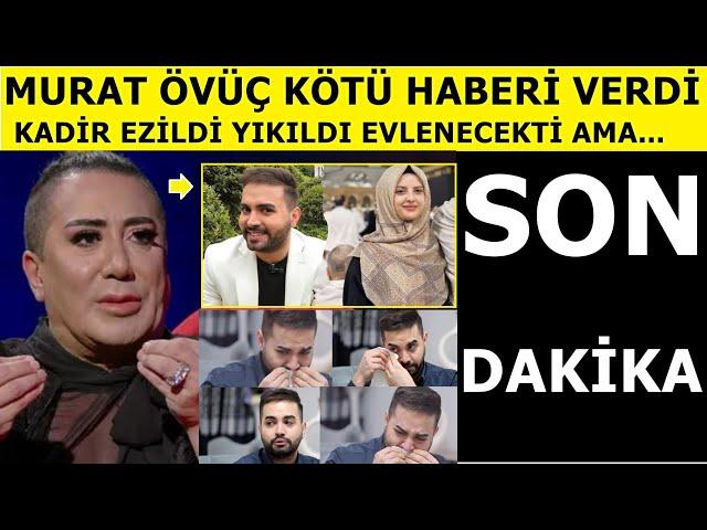 Sondakika: Ünlü şarkıcı Murat Övüç 'O kız kör mü' diyerek Kadir Ezildi'yle ilgili kötü haberi verdi!