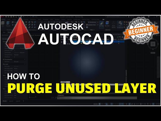 AutoCAD How To Purge Unused Layer Tutorial