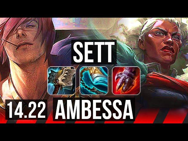 SETT vs AMBESSA (TOP) | 800+ games | KR Master | 14.22