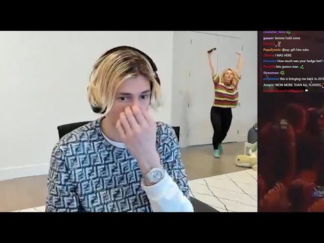 xQc Gets Embarrassed After Aikobliss Shows Up On His Stream