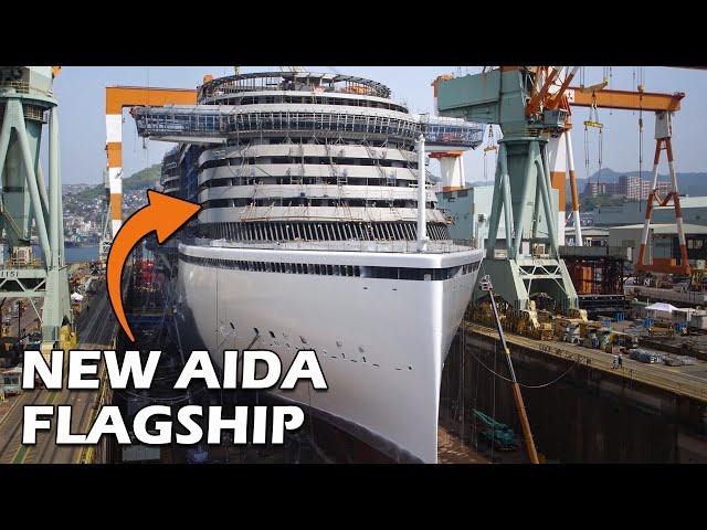 The Construction of 300 METRE AIDAprima - CRUISE SHIP - CINEMATIC TIMELAPSE 4K