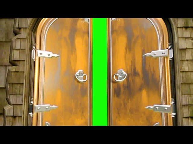 HD DOOR OPENING GREEN SCREEN VIDEO BACKGROUND | ANIMATED