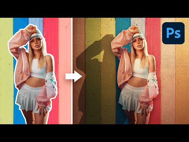 5 Steps to Make a Flat Background Look Realistic! - Photoshop Tutorial