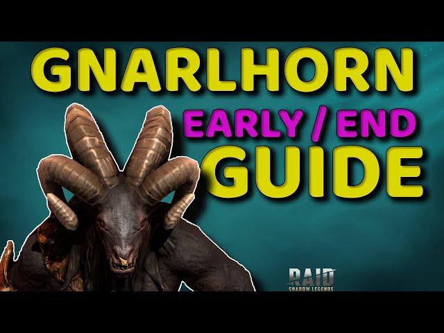 BEST BUILDS FOR GNARLHORN | Full Early - End game Guide | Raid: Shadow Legends